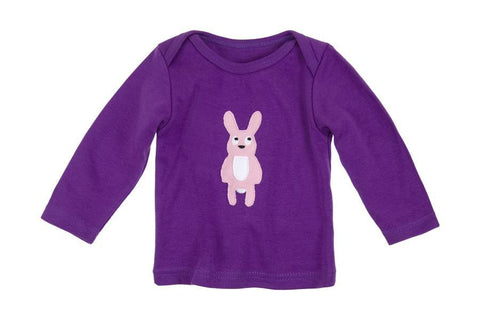 Rabbit Applique Organic T-Shirt