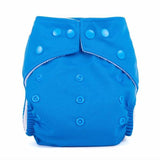 Blue cloth nappy with poppers
