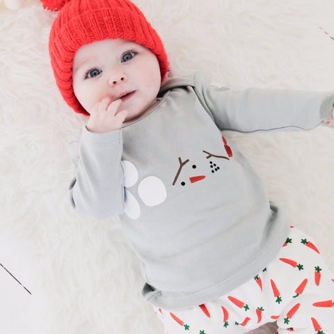 Snowman Clothing and Nappy Gift Set