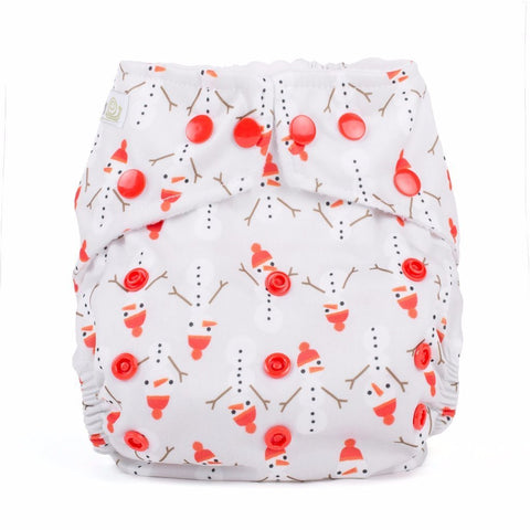Baba+Boo Snowman Reusable Nappy - One Size