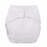 White cloth nappy with poppers