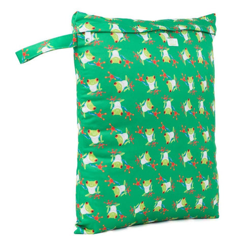 Frogs  Reusable Nappy Storage Bag (Medium)