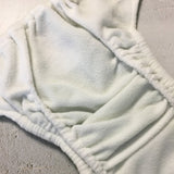 Double gusset of a Baba+Boo reusable nappy