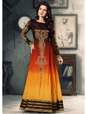 Ameesha Orange Shaded Anarkali