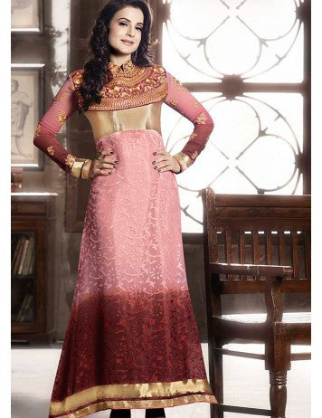 Ameesha Pink Shaded Churidar