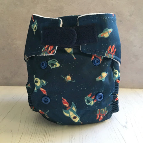 Space Newborn Reusable Nappy - Cover only, no inserts