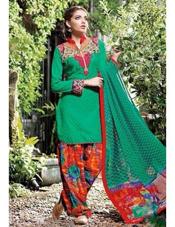 Punjabi Suit Green