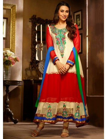 Karisma Red Anarkali